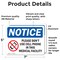 Signmission Please Don't Use Cell Phone Sign With Symbol, 7 in W x Rectangle, Vinyl Decal OS-2PACK-NS-D-57-L-17436 - alternate 3